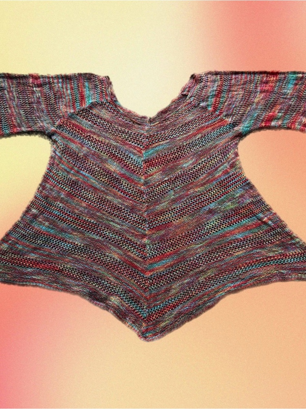 Multicolor boho crochet top 💟🌹🧚‍♀️